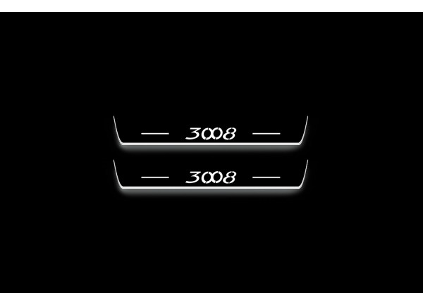 Led door sills Peugeot 3008 I 2009-2016 (rear doors) Led door sills Peugeot 3008 I 2009-2016 (rear doors)