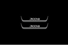 Led door sills Peugeot 3008 II 2016+ (rear doors)