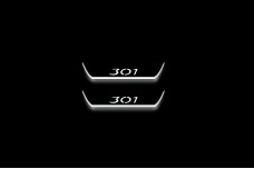 Led door sills Peugeot 301 2012+ (rear doors)