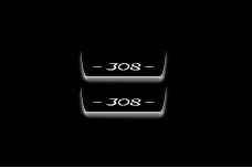 Led door sills Peugeot 308 II 2012-2021 (rear doors)
