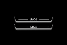 Led door sills Peugeot 5008 I 2009-2016 (front doors)