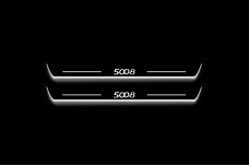Led door sills Peugeot 5008 I 2009-2016 (rear doors)