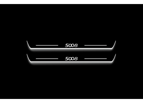 Led door sills Peugeot 5008 I 2009-2016 (rear doors)