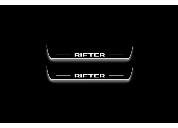Led door sills Peugeot Rifter 2018+ (front doors)