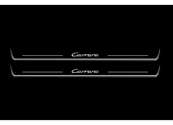 Led door sills Porsche 911 (996) 1997-2006 with logo "Carrera"