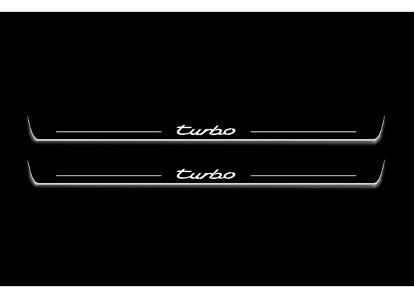 Led door sills Porsche 911 (996) 1997-2006 with logo "Turbo"