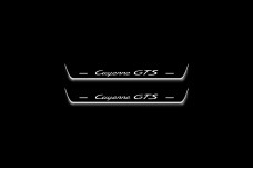 Led door sills Porsche Cayenne III 2017+ with logo "Cayenne GTS" (rear doors)