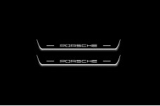 Led door sills Porsche Cayenne III 2017+ with logo "Porsche" (rear doors)
