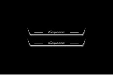 Led door sills Porsche Cayenne III 2017+ (rear doors)