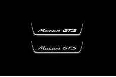 Led door sills Porsche Macan I 2014-2024 with logo Macan GTS (rear doors)