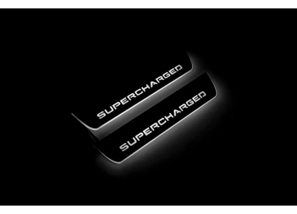 Led door sills Range Rover III 2002-2012 with logo Supercharged (rear doors)