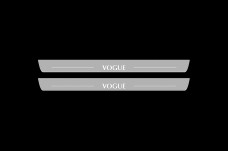 Led door sills Range Rover III 2002-2012 with logo VOGUE (front doors)