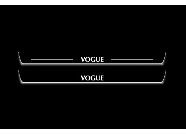 Led door sills Range Rover III 2002-2012 with logo VOGUE (front doors)