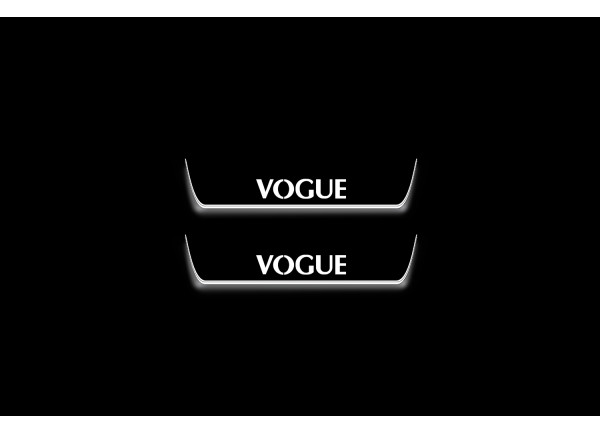 Led door sills Range Rover III 2002-2012 with logo VOGUE (rear doors)