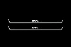 Led door sills Dacia Logan I 2004-2013 (front doors)