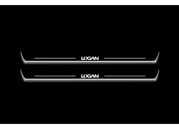 Led door sills Dacia Logan I 2004-2013 (front doors)