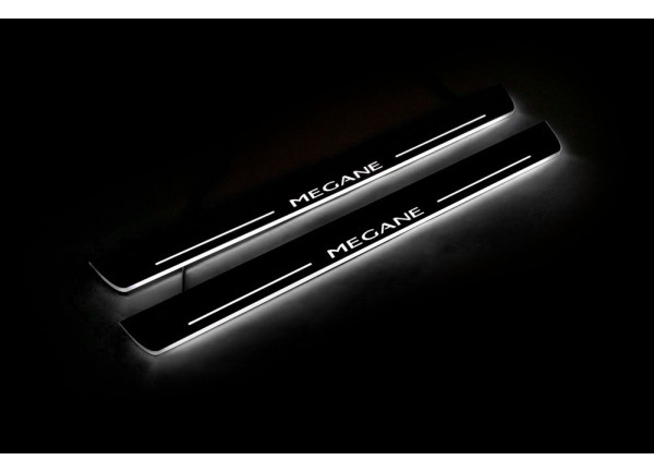 Led door sills Renault Megane III 2009-2015 (front doors)