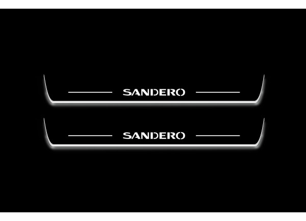 Led door sills Dacia Sandero II 2013+ (front doors)