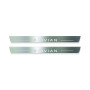Led door sills Rivian R1T 2021+ with logo Rivian (front doors)