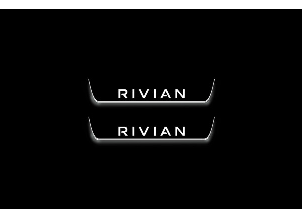 Led door sills Rivian R1T 2021+ (rear doors)