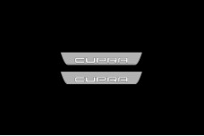 Led door sills Seat Leon III 2013-2020 with logo Cupra (rear doors)