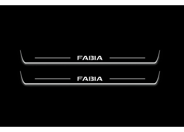 Led door sills Skoda Fabia III 2014-2021 (front doors)