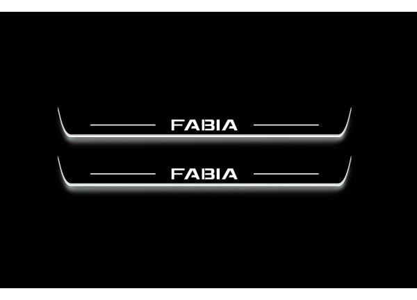 Led door sills Skoda Fabia IV 2021+ (front doors) Led door sills Skoda Fabia IV 2021+ (front doors)