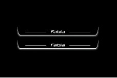 Led door sills Skoda Fabia II 2007-2014 (front doors)