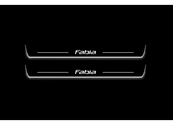 Led door sills Skoda Fabia II 2007-2014 (front doors) Led door sills Skoda Fabia II 2007-2014 (front doors)