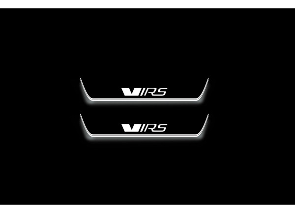 Led door sills Skoda Octavia II (A5) 2004-2013 with logo VRS (rear doors)