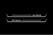 Led door sills Skoda Octavia IV (A8) 2020+ (type 2) (front doors)