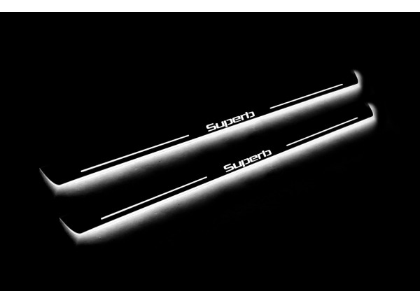 Led door sills Skoda SuperB II 2008-2015 (front doors) Led door sills Skoda SuperB II 2008-2015 (front doors)