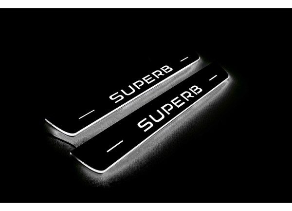 Led door sills Skoda SuperB III 2015-2023 (rear doors)
