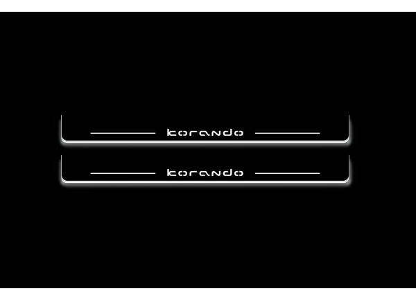 Led door sills SsangYong Korando 2010-2019 (front doors)