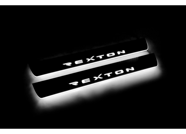 Led door sills SsangYong Rexton II 2006-2012 (rear doors)