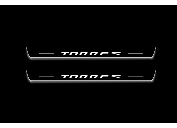 Led door sills SsangYong Torres 2022+ (front doors)