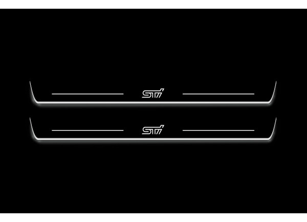 Led door sills Subaru BRZ II 2021+ with logo STI