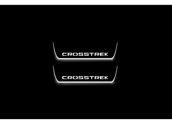 Led door sills Subaru Crosstrek II 2017-2022 (rear doors)