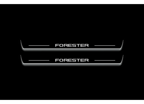 Led door sills Subaru Forester III 2007-2012 (front doors) Led door sills Subaru Forester III 2007-2012 (front doors)
