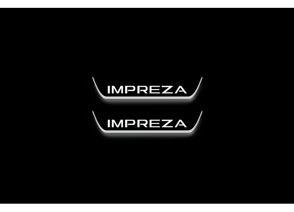 Led door sills Subaru Impreza IV 2011-2016 (rear doors) Led door sills Subaru Impreza IV 2011-2016 (rear doors)