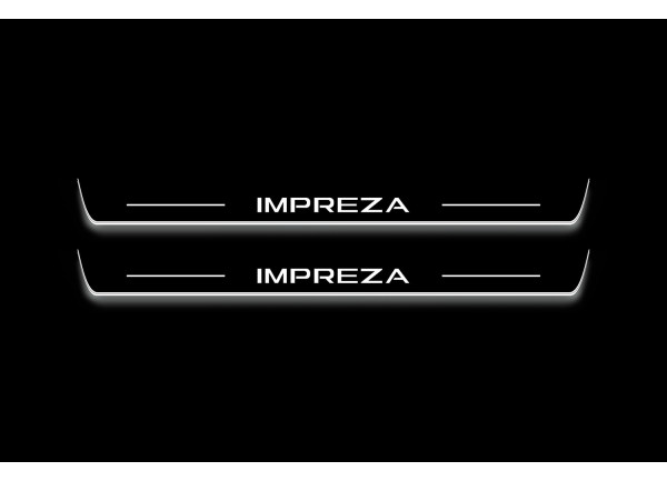 Led door sills Subaru Impreza V 2016-2022 (front doors) Led door sills Subaru Impreza V 2016-2022 (front doors)