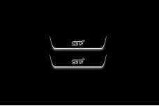 Led door sills Subaru WRX STI V 2016+ with logo STI (rear doors)