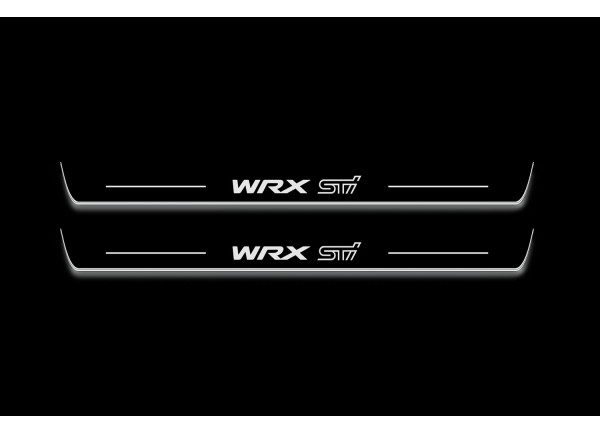 Led door sills Subaru WRX STI V 2016+ with logo WRX STI (front doors) Led door sills Subaru WRX STI V 2016+ with logo WRX STI (front doors)