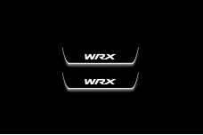 Led door sills Subaru WRX STI V 2016+ with logo WRX (rear doors)