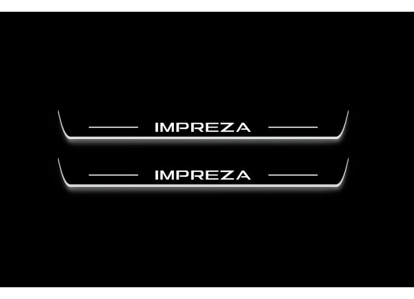 Led door sills Subaru Impreza VI 2022+ (front doors) Led door sills Subaru Impreza VI 2022+ (front doors)