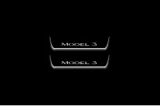 Led door sills Tesla Model 3 2017+ (rear doors)