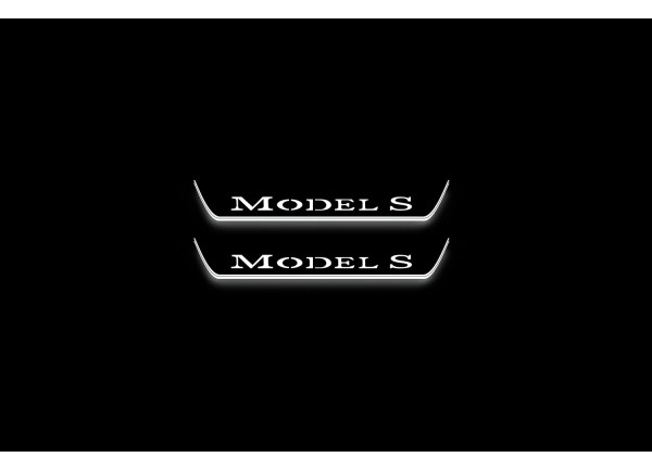 Led door sills Tesla Model S 2012+ (rear doors)