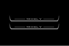 Led door sills Tesla Model Y 2020+ (front doors)