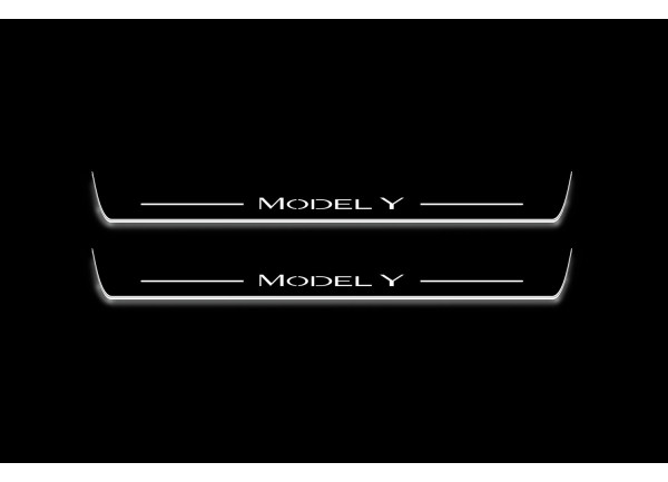 Led door sills Tesla Model Y 2020+ (front doors)