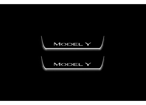 Led door sills Tesla Model Y 2020+ (rear doors)